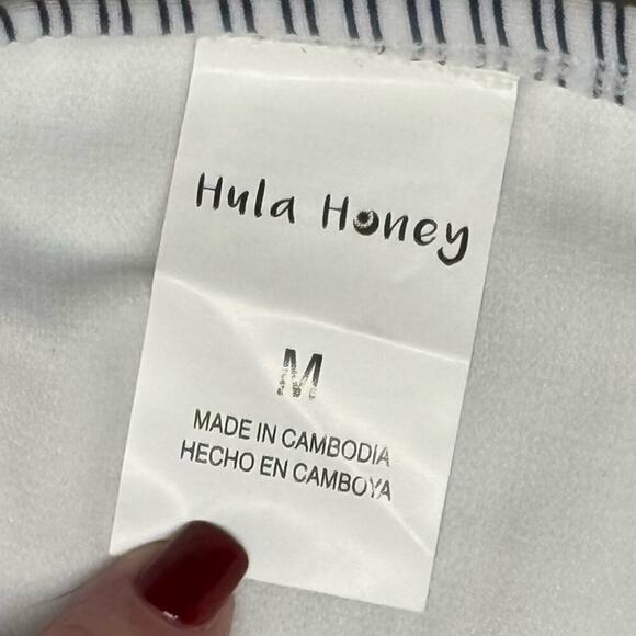 NWT | Hula Honey | Striped Bikini Set | Blue & White | Size Medium - Picture 8 of 16